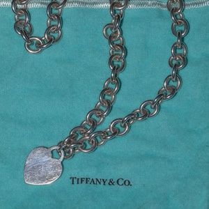 Tiffany Heart tag necklace 18 1/2 inches